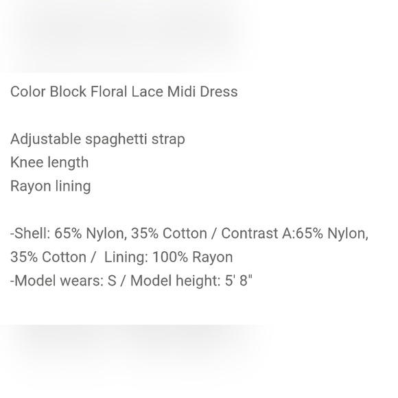 MYSTREE GABRIELLA COLOUR BLOCK LACE DRESS - Picture 9 of 9